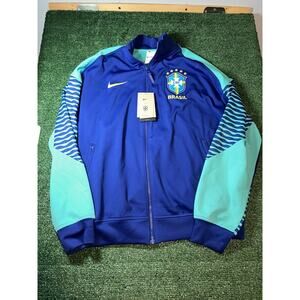 Nike Dri-FIT Brazil Strike 2024 Men's Size M Anthem Soccer Jacket